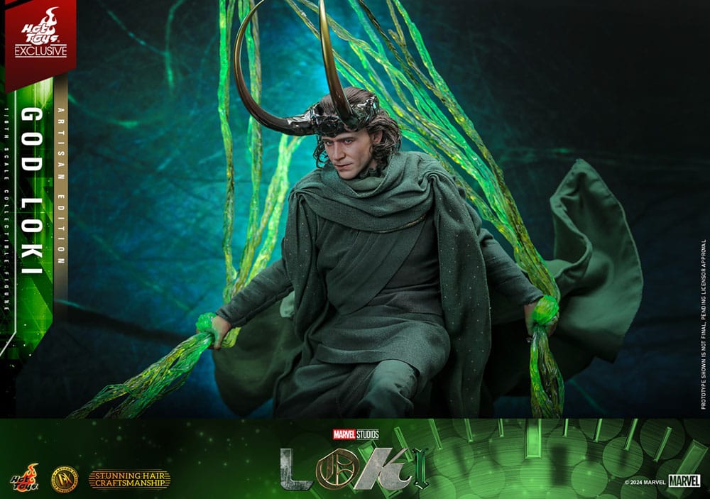 Loki DX Action Figure 1/6 God Loki Artisan Edition Hot Toys Exclusive 31 cm