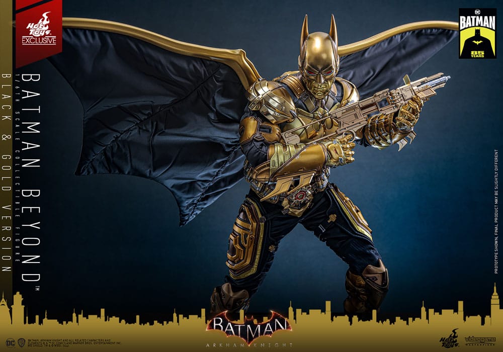 Batman: Arkham Knight Videogame Masterpiece Action Figure 1/6 Batman Beyond (Black & Gold Version) 32 cm