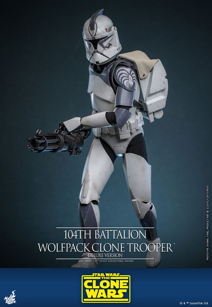 Star Wars The Clone Wars Action Figure 1/6 104th Battalion Wolfpack Clone Trooper Deluxe Version 30 cm