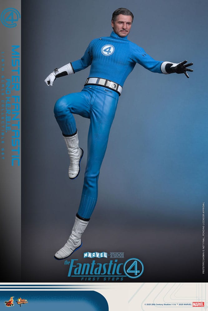 The Fantastic Four: First Steps Movie Masterpiece Action Figure 2-Pack 1/6 Mister Fantastic & H.E.R.B.I.E. 30 cm