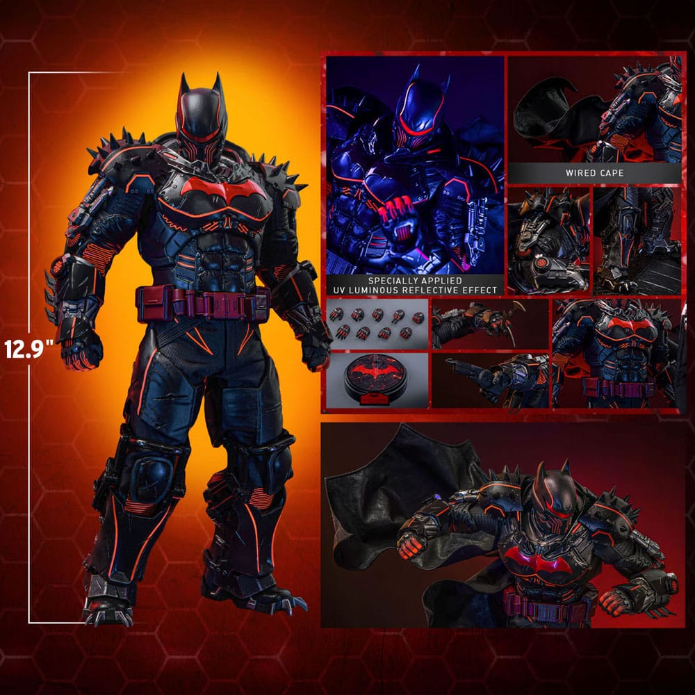 Batman Arkham Origins Videogame Masterpiece Action Figure 1/6 XE Suit Hellbat Version Hot Toys Exclusive 33 cm