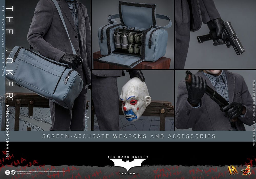 The Dark Knight DX Action Figure 1/6 The Joker (Bank Robber Version) 30 cm