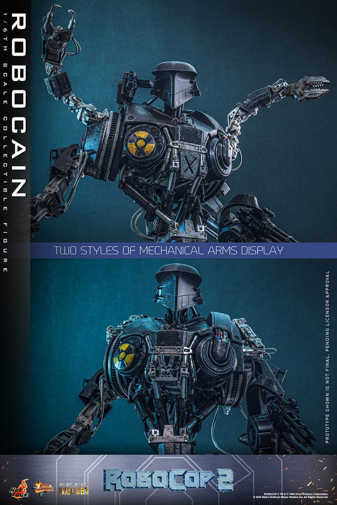 RoboCop 2 Movie Masterpiece Diecast Action Figure 1/6 RoboCain 40 cm