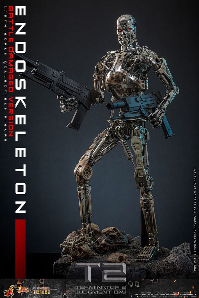Terminator 2: Judgment Day Movie Masterpiece Action Figure 1/6 Endoskeleton (Battle Damaged Version) 31 cm