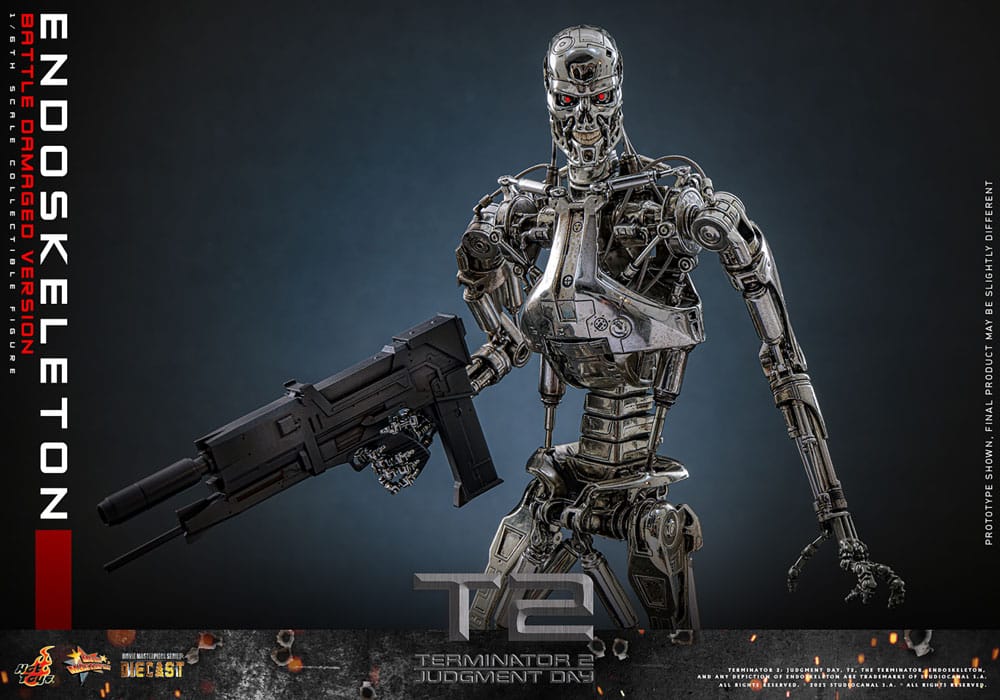 Terminator 2: Judgment Day Movie Masterpiece Action Figure 1/6 Endoskeleton (Battle Damaged Version) 31 cm