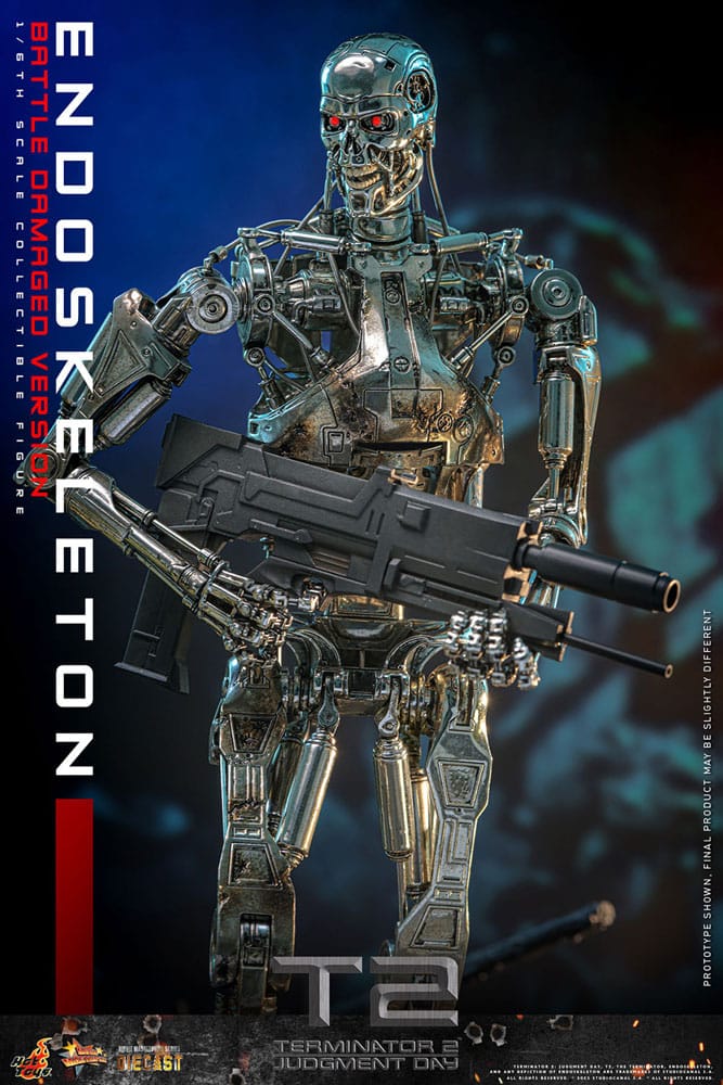 Terminator 2: Judgment Day Movie Masterpiece Action Figure 1/6 Endoskeleton (Battle Damaged Version) 31 cm