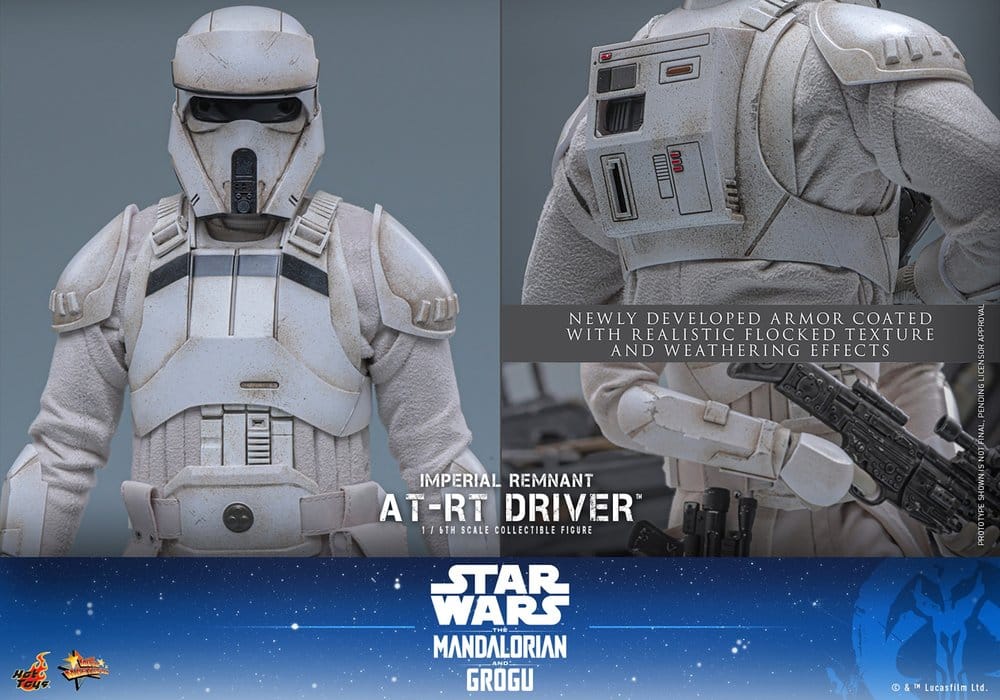 Star Wars: The Mandalorian & Grogu Movie Masterpiece Action Figure Set 1/6 Imperial Remnant AT-RT Driver & AT-RT 60 cm