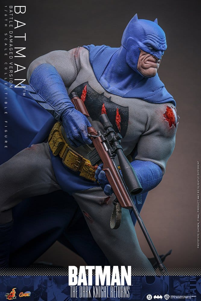 Batman: The Dark Knight Returns Comic Masterpiece Action Figure 1/6 Batman (Battle Damaged Version) 32 cm