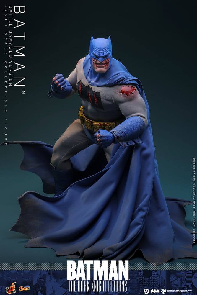 Batman: The Dark Knight Returns Comic Masterpiece Action Figure 1/6 Batman (Battle Damaged Version) 32 cm