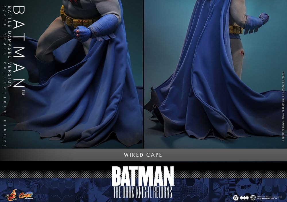 Batman: The Dark Knight Returns Comic Masterpiece Action Figure 1/6 Batman (Battle Damaged Version) 32 cm