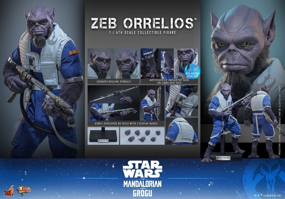 Star Wars Movie Masterpiece Action Figure 1/6 Zeb Orrelios 33 cm