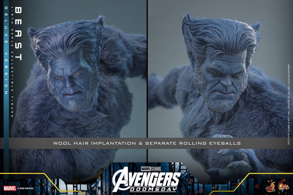 Marvel X-Men Movie Masterpiece Action Figure 1/6 Beast (Deluxe Version) 33 cm