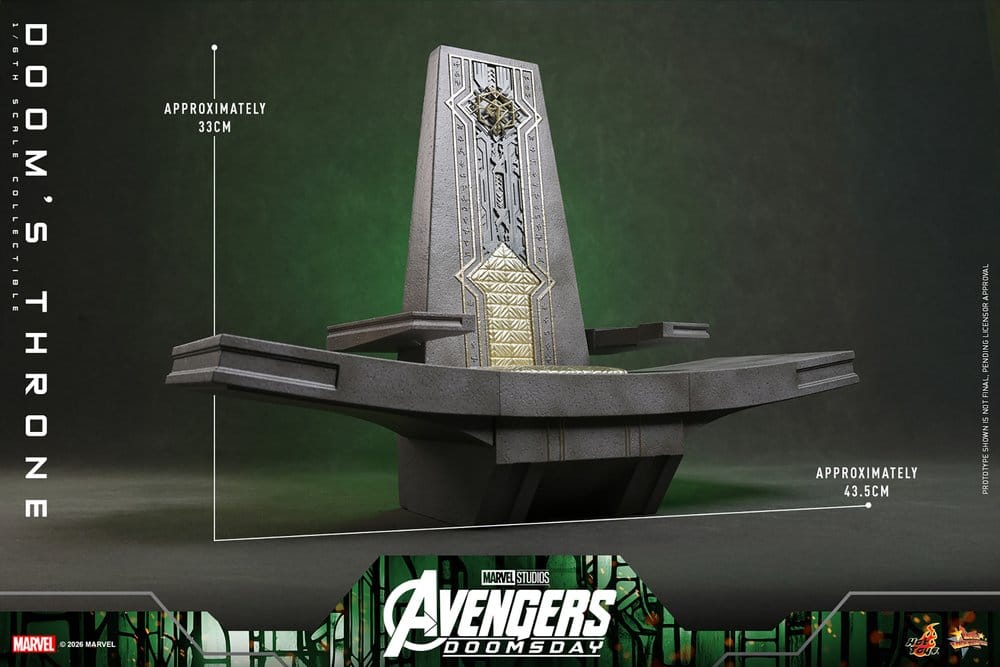 Avengers: Doomsday Movie Masterpiece Action Figure Accessory 1/6 Doom's Throne 33 cm