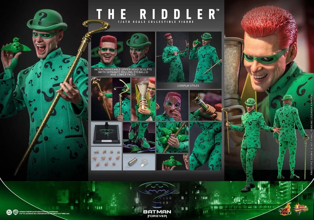 DC Comics Batman Forever Movie Masterpiece Action Figure 1/6 Riddler 31 cm