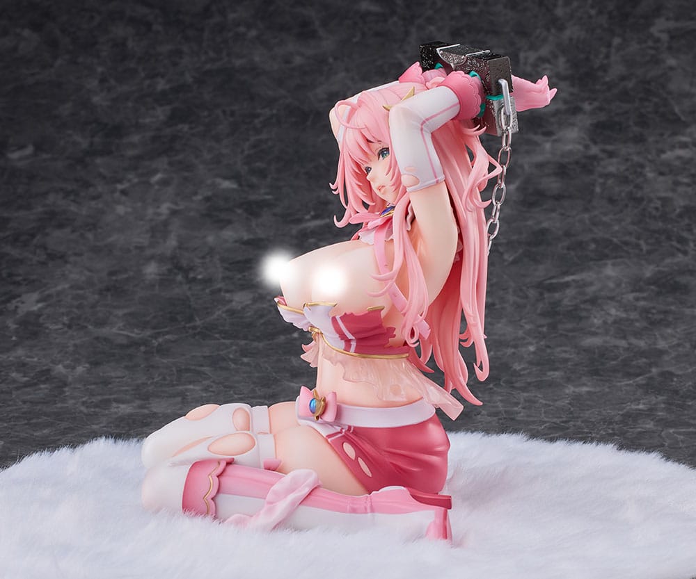 With the Snap of My Fingers, Forced Ovulation Hypnosis Statue 1/5 Marble, the Heroine of Justice DX Ver. 19 cm