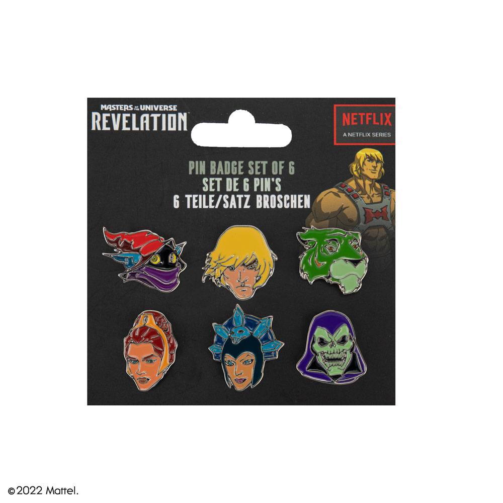 Masters of the Universe Pin Badges 6-Pack Characters