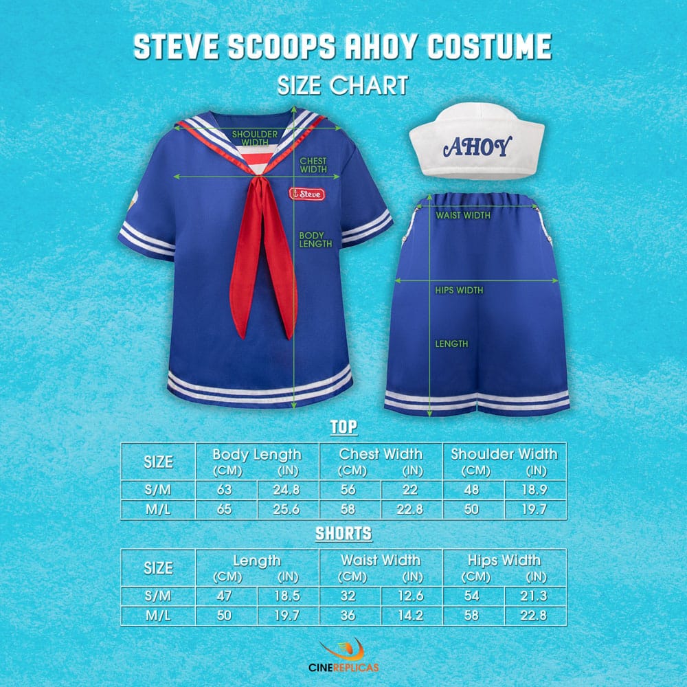 Stranger Things: Scoops Ahoy Steve Costume