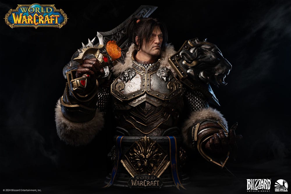 World of Warcraft Life Size Bust 1/1 Varian Wrynn 120 cm