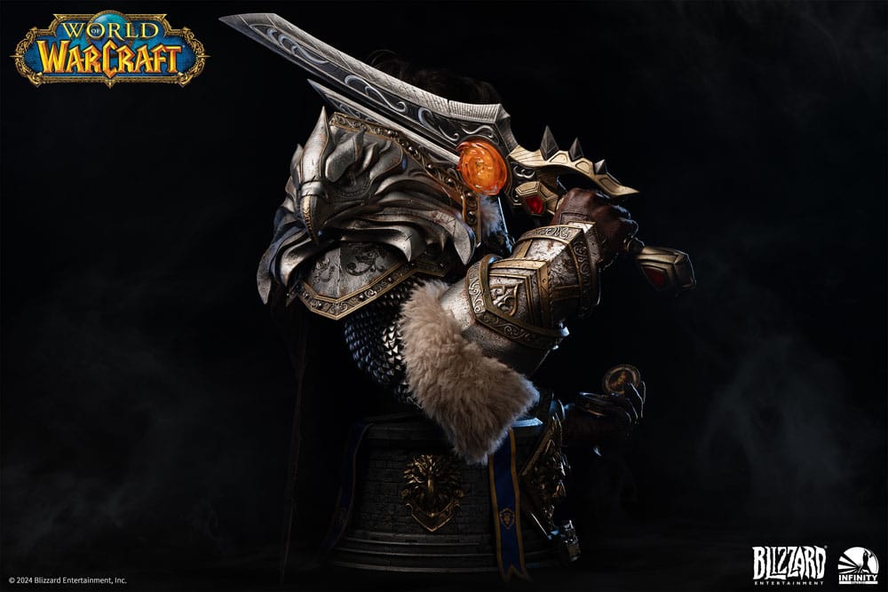 World of Warcraft Life Size Bust 1/1 Varian Wrynn 120 cm