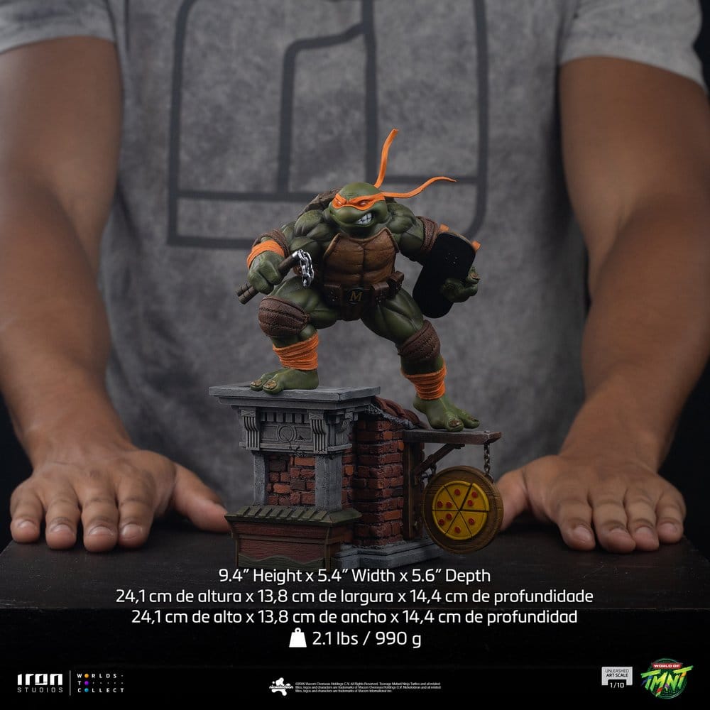 Teenage Mutant Ninja Turtles Art Scale Statue 1/10 Michelangelo Unleashed 24 cm