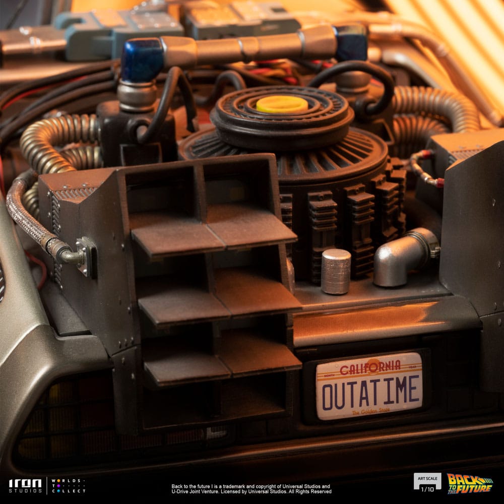 Back to the Future Art Scale Statue 1/10 DeLorean 23 cm