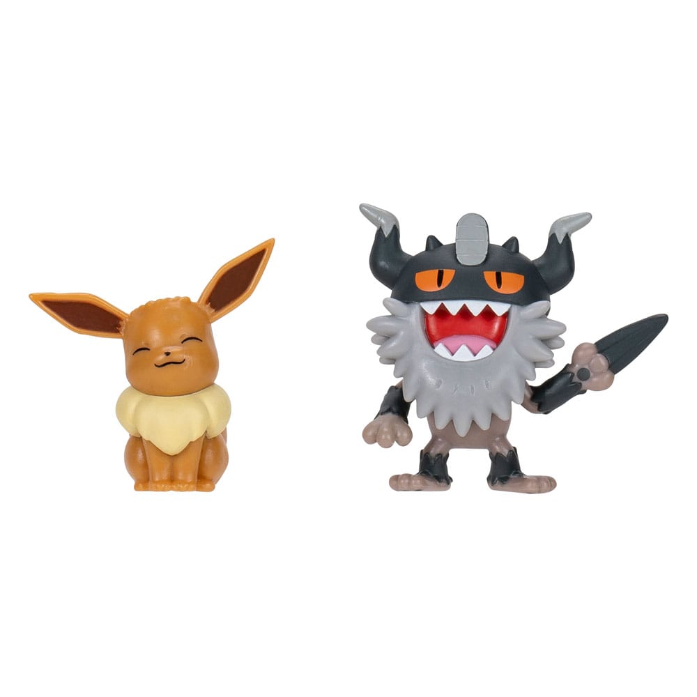 Pokémon Battle Figure Set Figure 2-Pack Perrserker & Eevee #2 - Severely damaged packaging