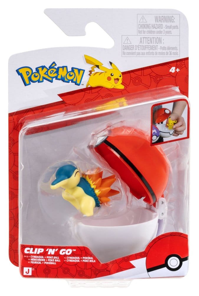 Pokémon Clip 'n' Go Action Figure Cyndaquil & Poké Ball