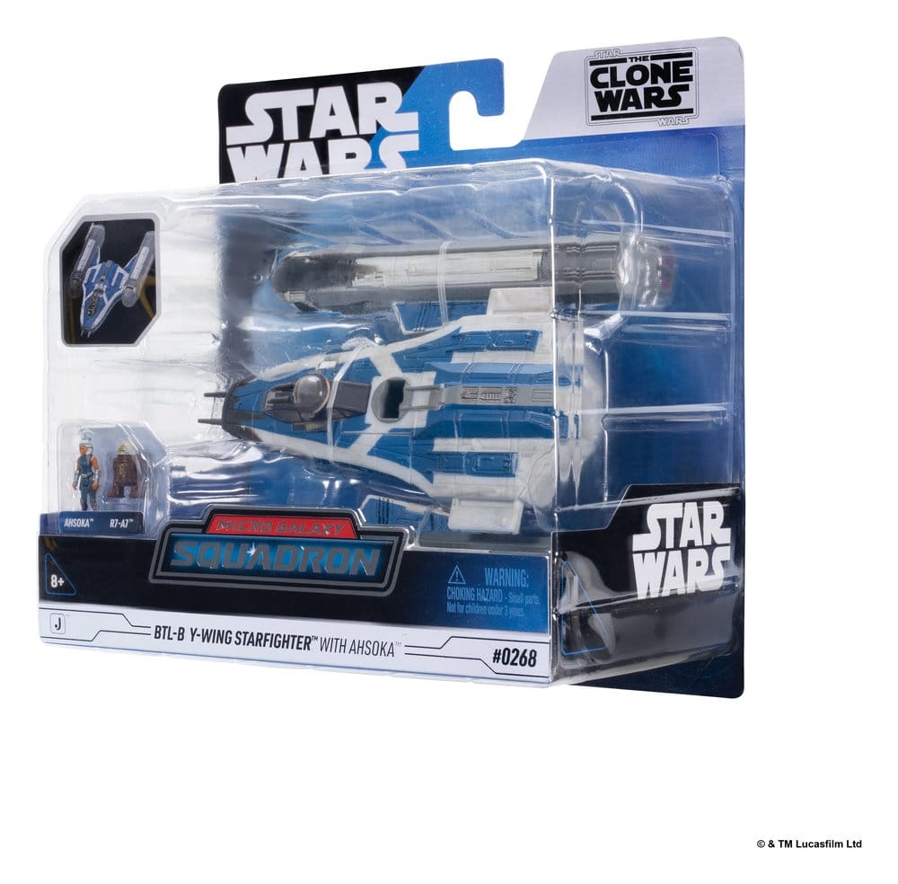 Star Wars Medium Vehicle & Figure set BTL-B Y-wing & Ahsoka & R7-A7