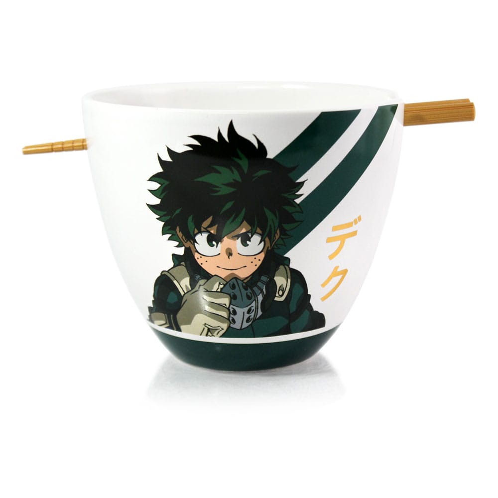 My Hero Academia Ramen Bowl with Chopsticks Izuku Midoriya 473 ml