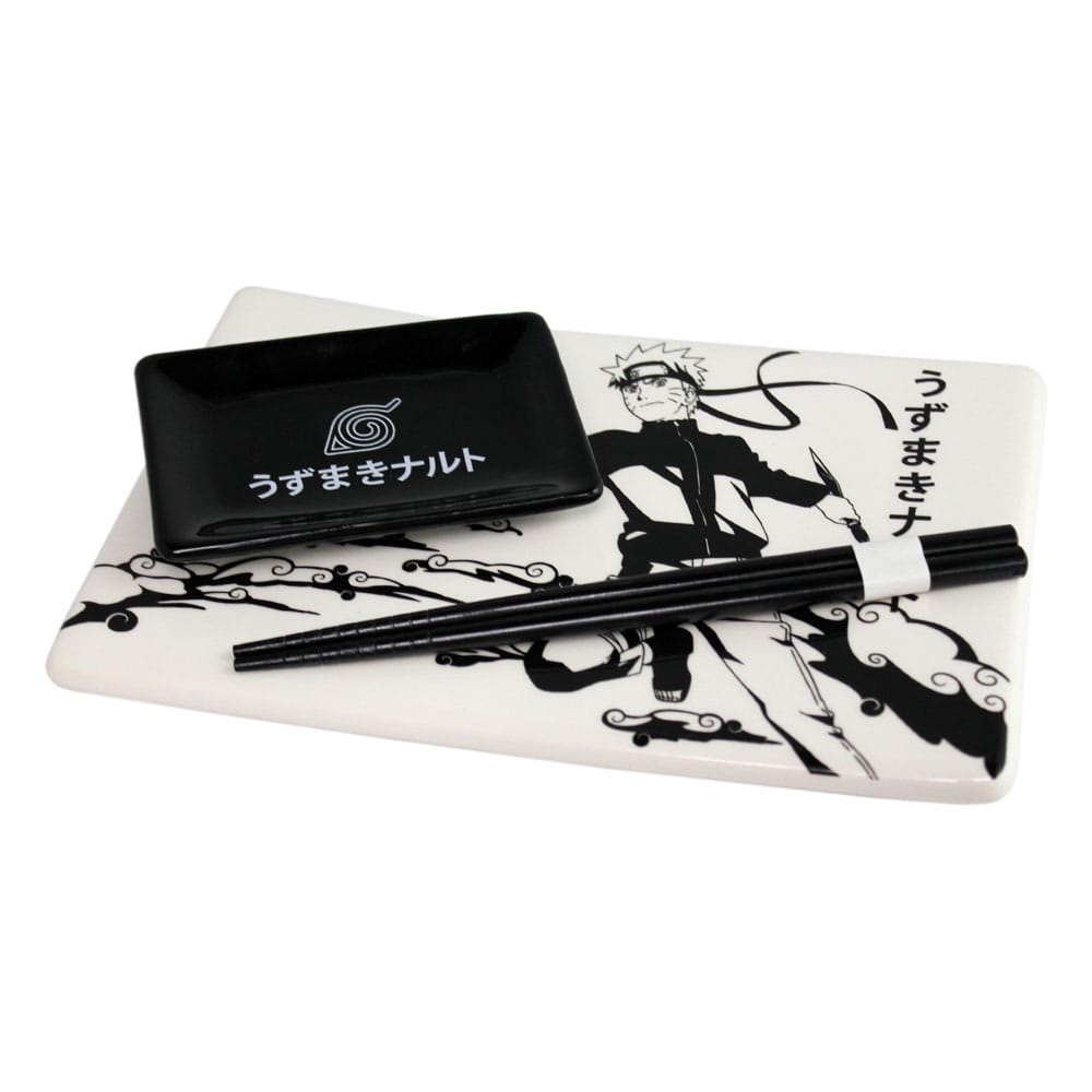 Naruto Shippuden Ceramic Sushi Set with Chopsticks Naruto