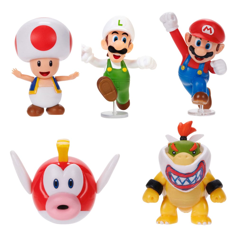 World of Nintendo Mini Figure Super Mario Wave 53 6 cm Assortment (8)