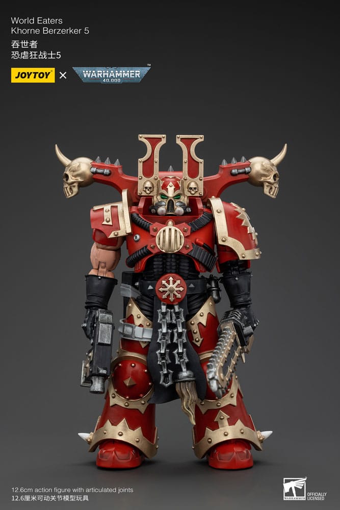 Warhammer 40k Action Figure 1/18 World Eaters Khorne Berzerker 5 13 cm