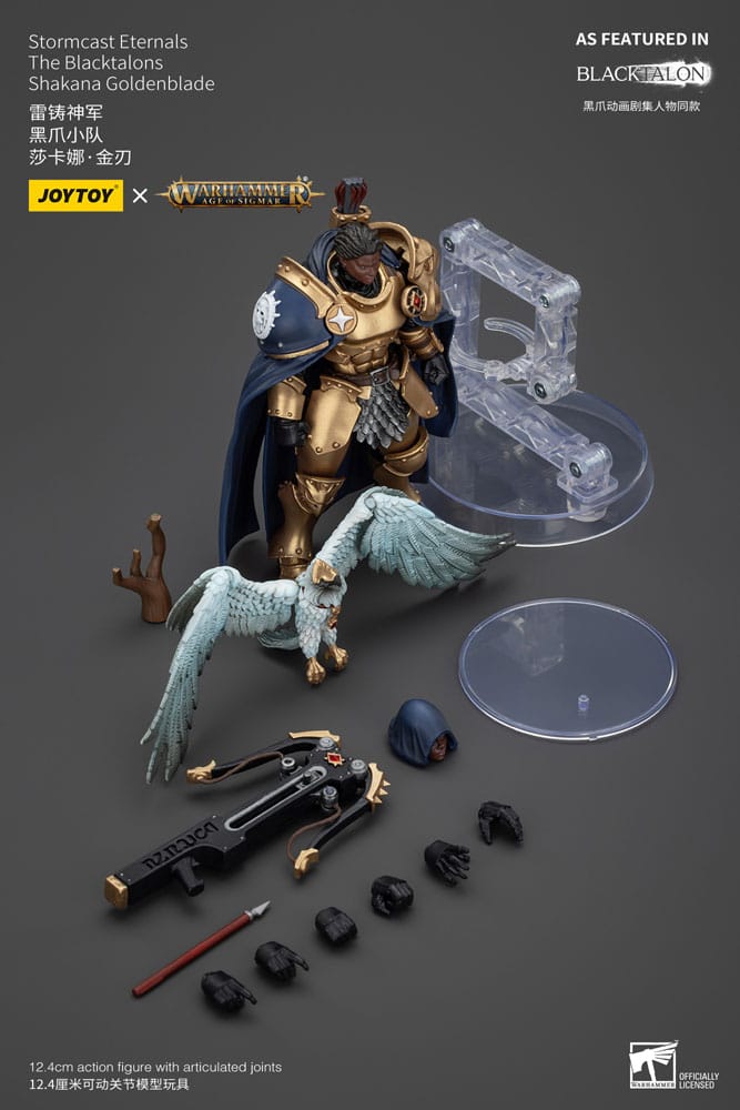 Warhammer Age of Sigmar Actionfigur Stormcast Eternals The Blacktalons Shakana Goldenblade 20 cm