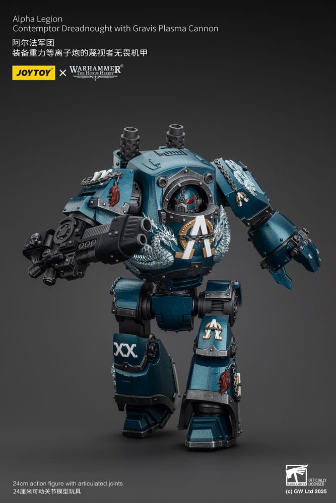 Warhammer The Horus Heresy Action Figure Alpha Legion Contemptor Dreadnought with Gravis Plasma Cannon 25 cm