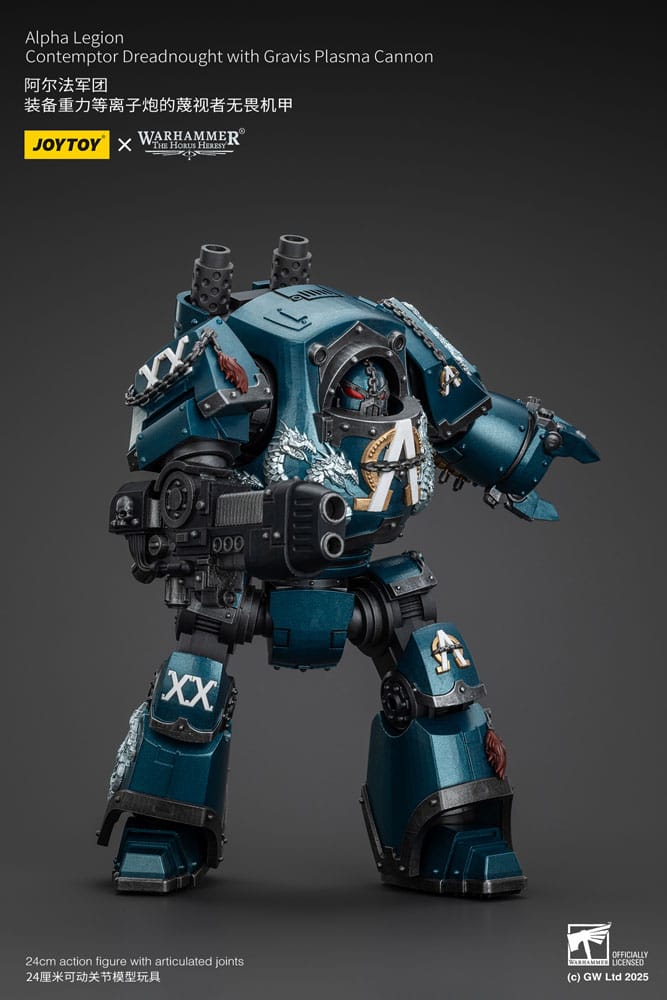 Warhammer The Horus Heresy Action Figure Alpha Legion Contemptor Dreadnought with Gravis Plasma Cannon 25 cm