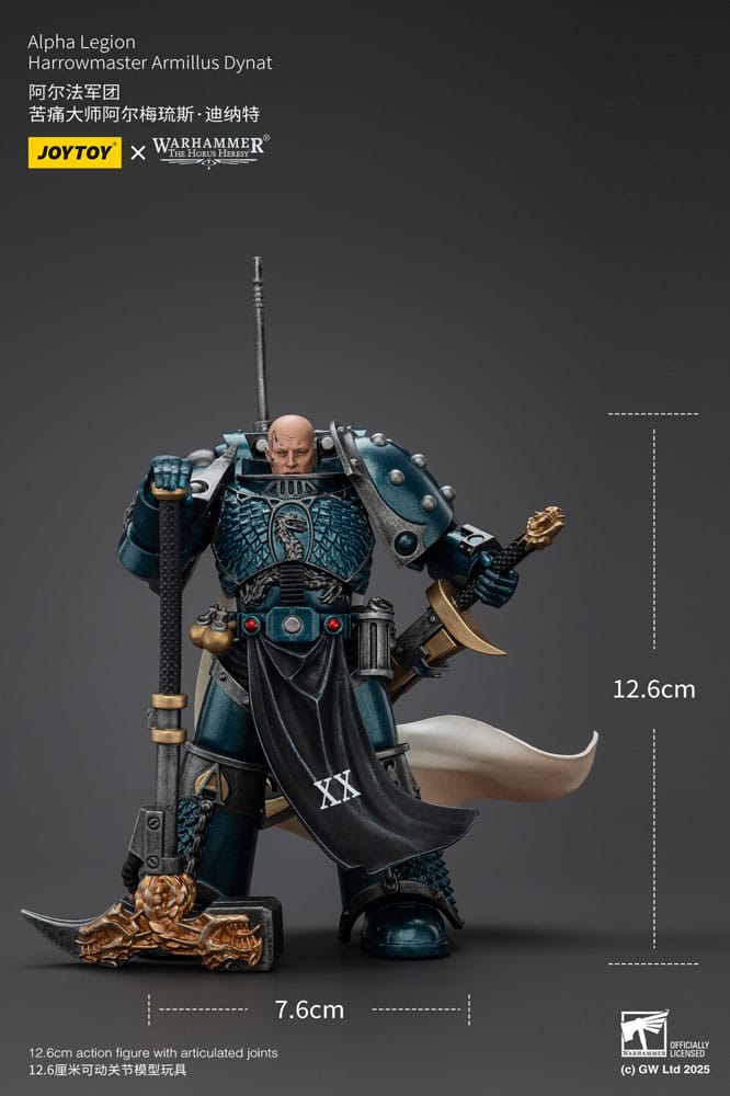 Warhammer The Horus Heresy Action Figure Alpha Legion Harrowmaster Armillus Dynat 20 cm