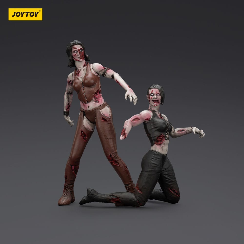 Zombie Dark Source Action Figures 2-Pack Female Wrestlers 8 cm