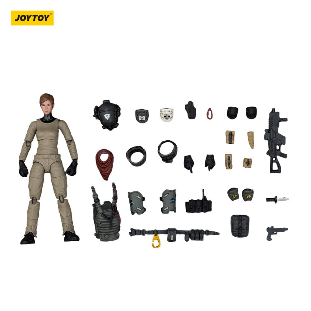 APOC Series Dark Source Action Figure Stellar Scar Assault Team Gravelgold 22 cm