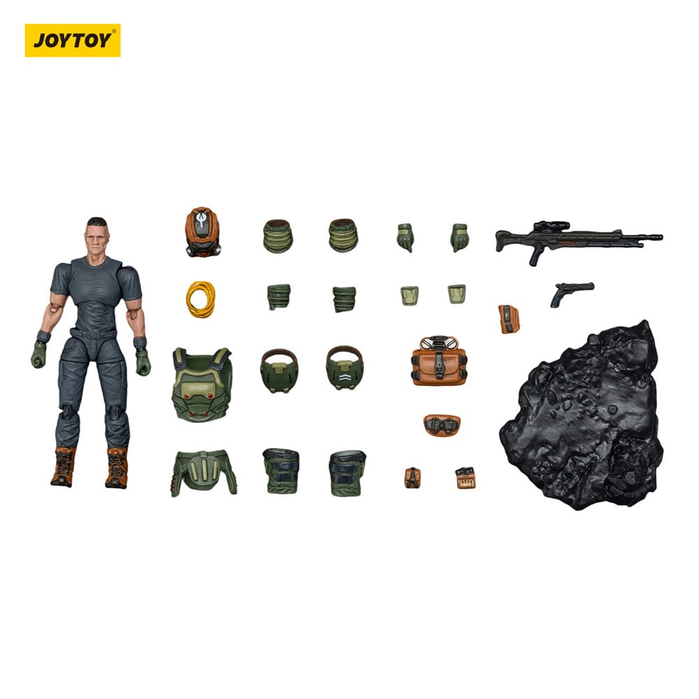 Steel Ride Corps Dark Source Action Figure Assaulter Stephen 7 cm