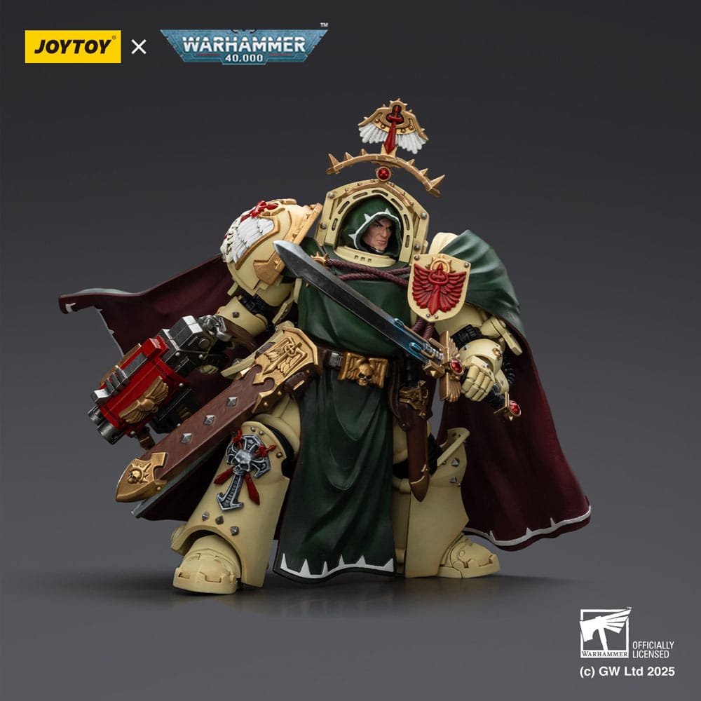Warhammer 40,000: Dark Angels Action Figure Belial Grand Master of The Deathwing With the Sword of Silence and Storm Bolter 14 cm