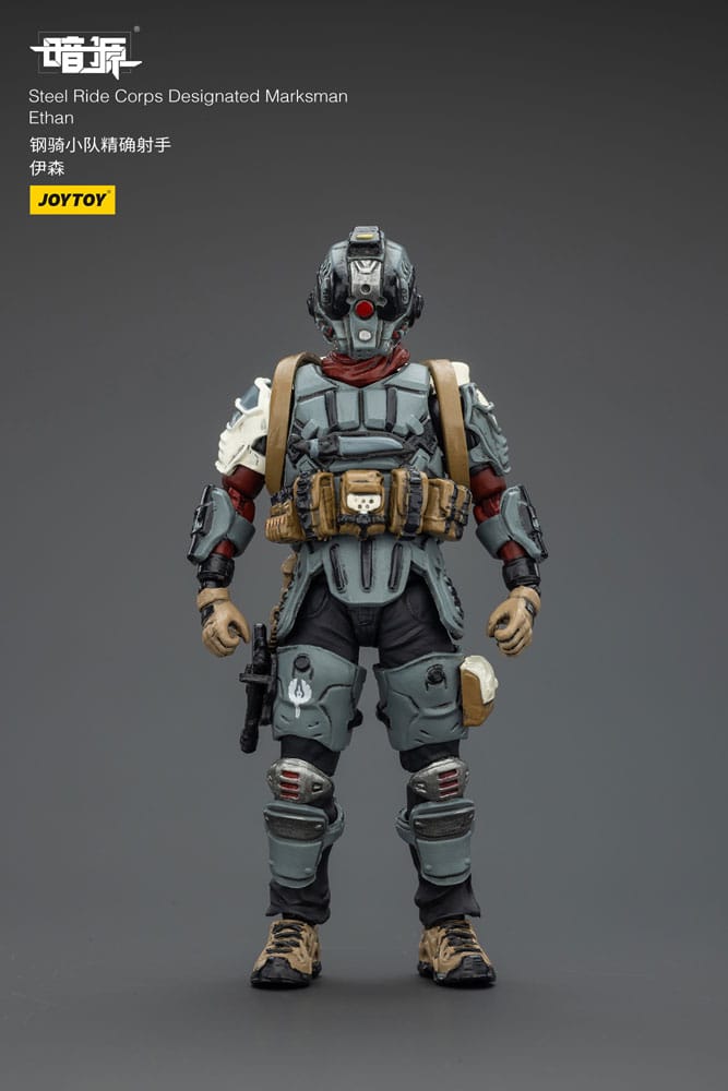 Steel Ride Corps Dark Source Action Figur Designated Marksman Ethan 7 cm