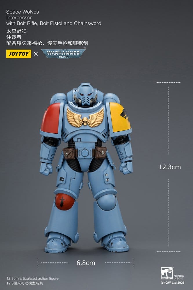 Warhammer 40,000 Action Figure Space Wolves Intercessor 12 cm
