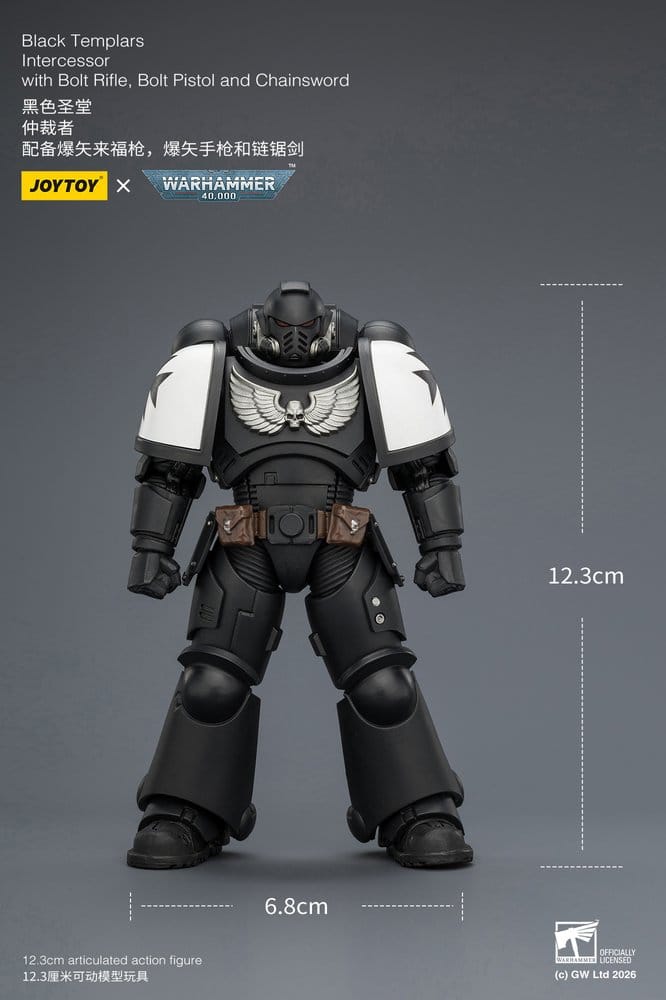 Warhammer 40,000 Action Figure Black Templars Intercessor 12 cm