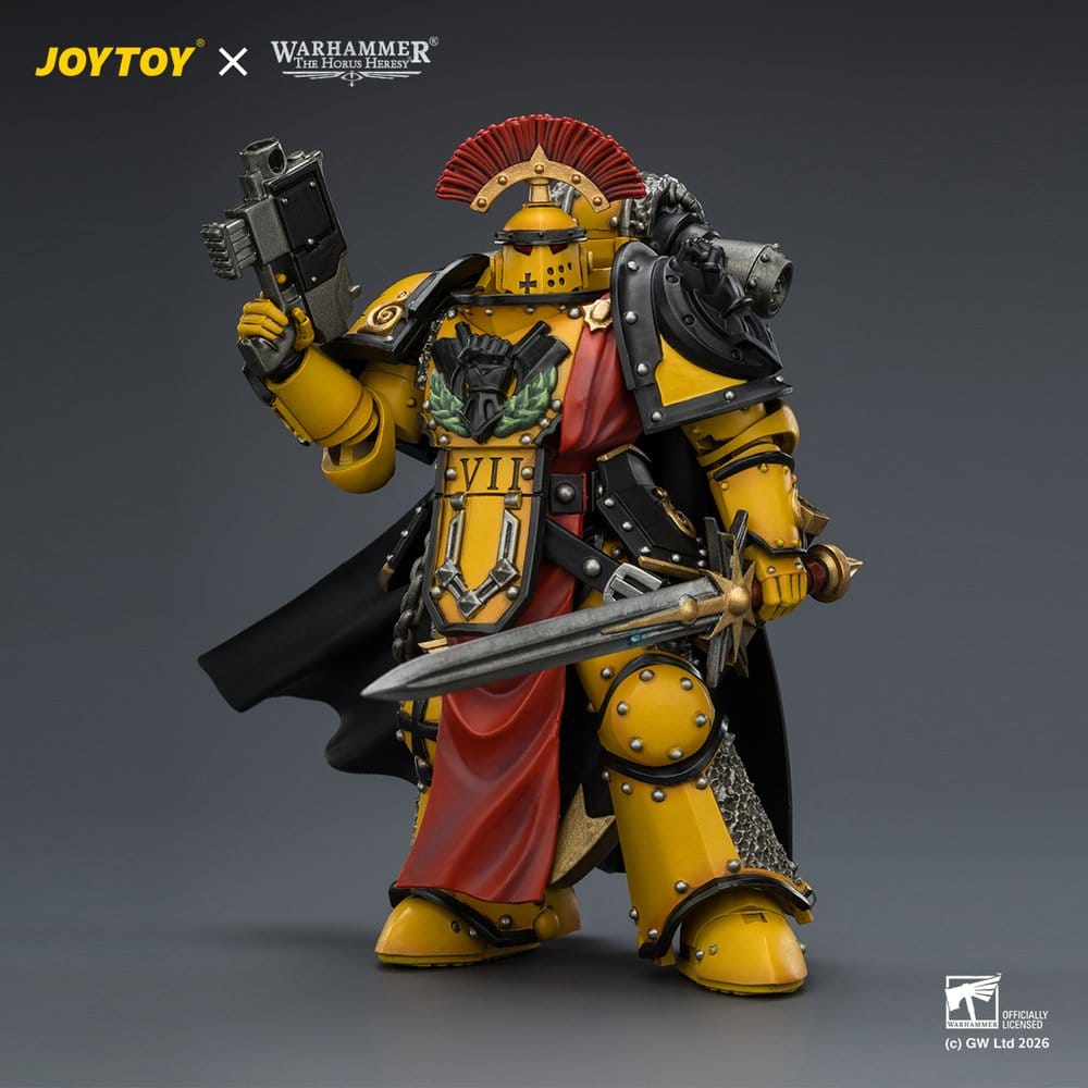Warhammer Action Figure Imperial Fists Legion Praetor in Mk III Armour 13 cm