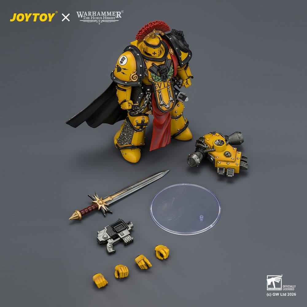 Warhammer Action Figure Imperial Fists Legion Praetor in Mk III Armour 13 cm