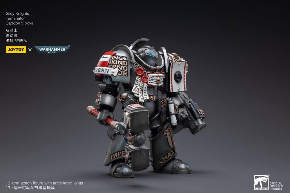 Warhammer 40k Action Figure 1/18 Gray Knights Terminator Caddon Vibova 13 cm