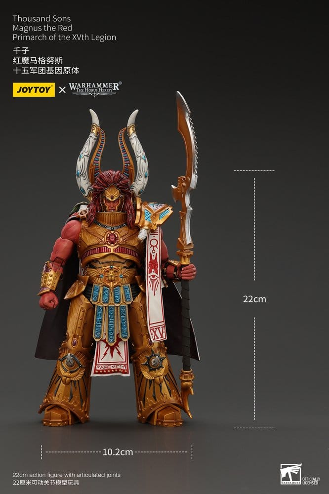 Warhammer The Horus Heresy Action Figure 1/18 Thousand Sons Magnus the Red Primarch of the XVth Legion 12 cm