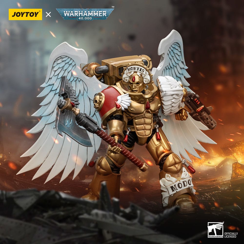 Warhammer The Horus Heresy Action Figure 1/18 Blood Angels Sanguinary Guard with Encarmine Axe and Inferno Pistol 12 cm