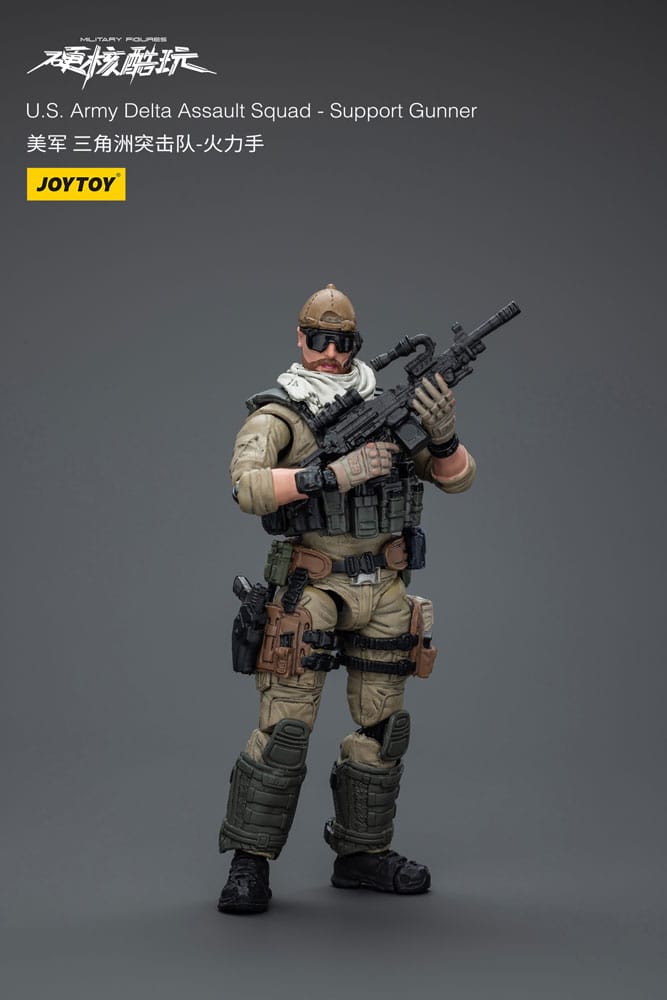 Hardcore Coldplay Action Figure 1/18 U.S. Army Delta Assault Squad Support Gunner 11 cm