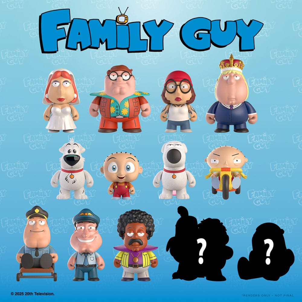 Family Guy Blind Box Mini Figures 7 cm Freakin' Sweet Mini Series Display (24)